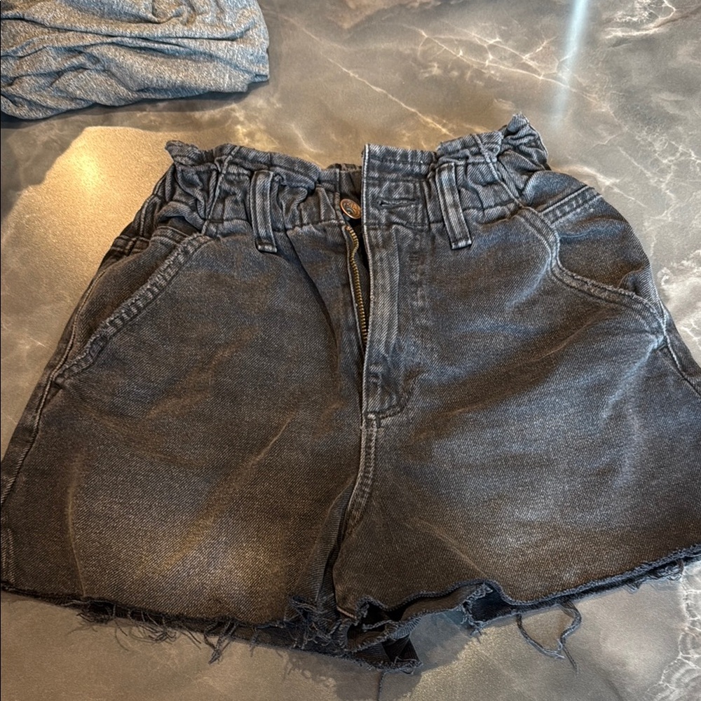 Women's Black Denim Shorts
